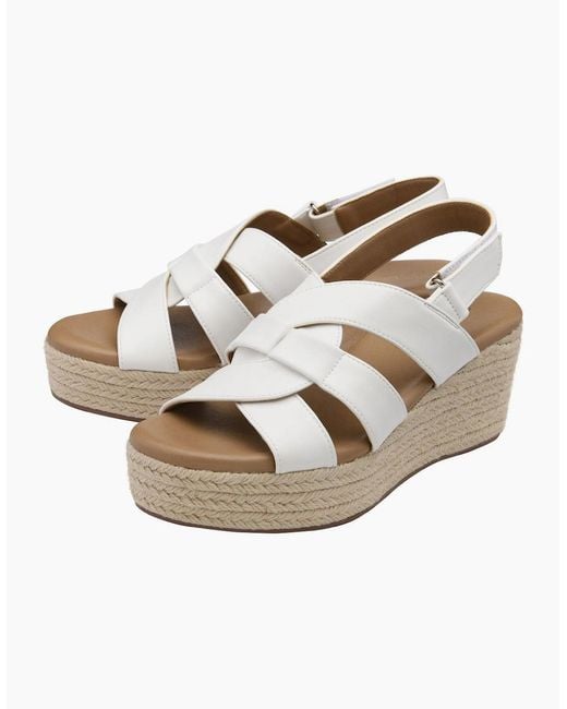 Lotus Metallic Reina Wedge Sandals