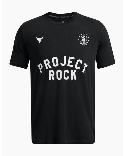 Under Armour Black Regular Fit Large Genie Text Graphic T-Shirt for men