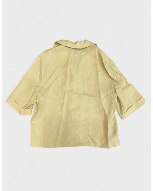 Off-White c/o Virgil Abloh Metallic Linen Shirt
