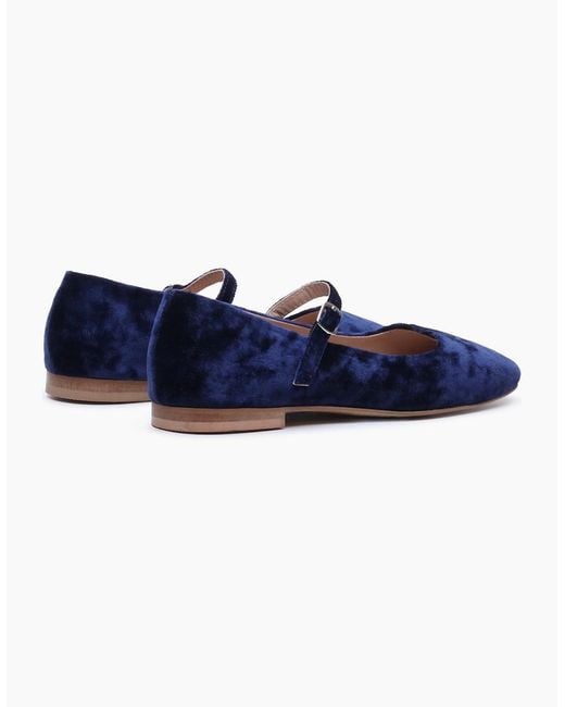 Hush Puppies Blue Pasha Velvet Flats