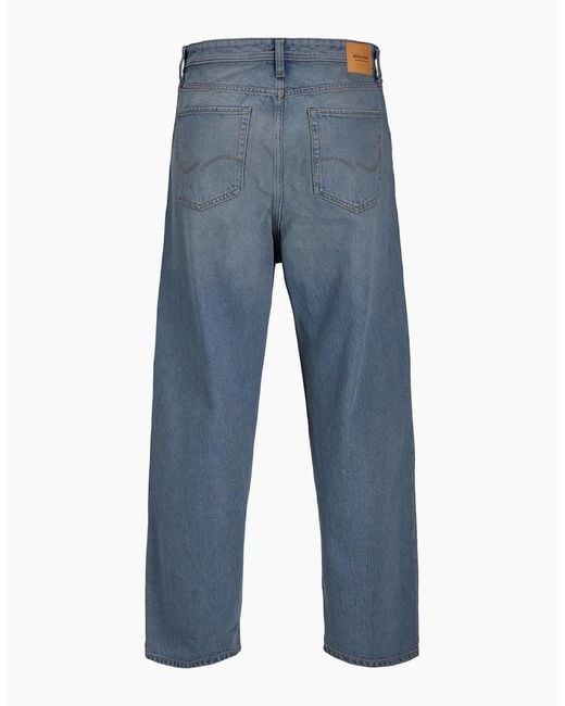 Jack & Jones Blue Wide Leg High Rise Jeans for men