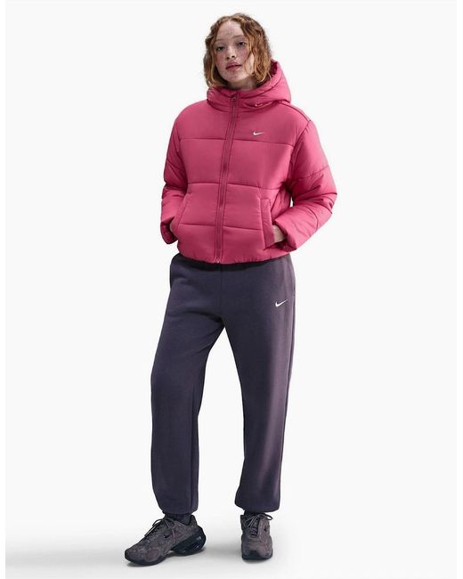 Nike Pink Sportswear Classic Puffer Jacket