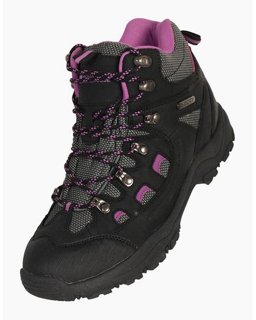 Mountain Warehouse Black Ladies Adventurer Waterproof Walking Boots