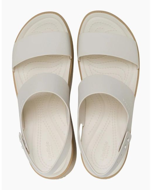 CROCSTM White Brooklyn Sky Eva Frappe/Cashew Sandals