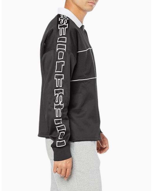 DIESEL Black S-Acord 0Kuta Crew Neck Sweatshirt Stretch Pullover Jumper S for men