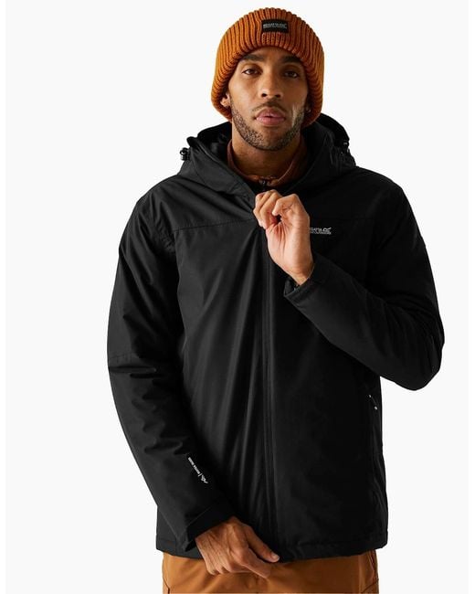 Regatta Black Thornridge Insulated Waterproof Jacket for men