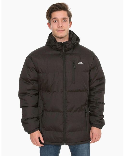Trespass Black Clip Padded Jacket for men
