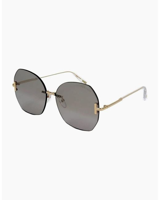 Tom Ford Gray Ft0810 K 32C Asian Fit Sunglasses for men