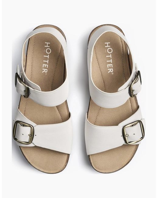 Hotter White Tourist Ii Sandals