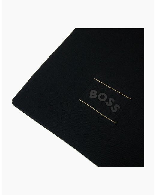 Boss Black Aride Logo Scarf 001 for men