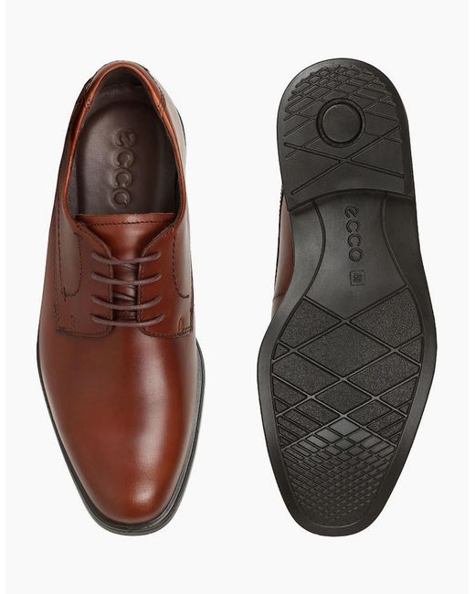 Ecco Brown Melbourne Formal Lace Up Shoes for men