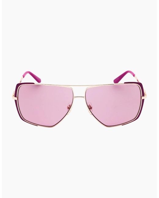 Guess Pink Matte Sunglasses