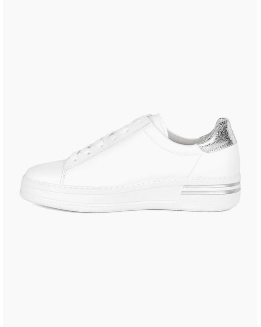 Gabor White Keystone Trainers