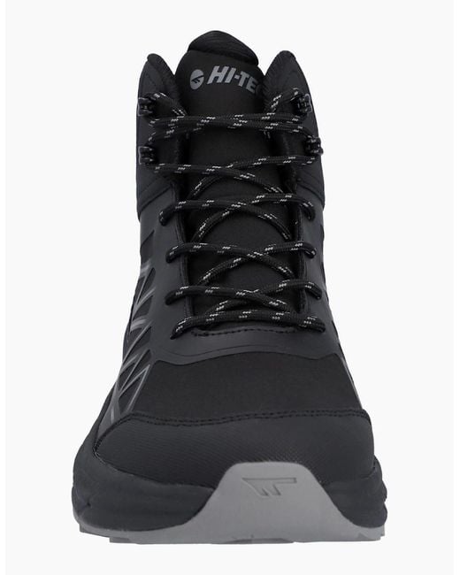 Hi-tec Black Litespeed Mid Polyester /Carbon Hiking Boots for men