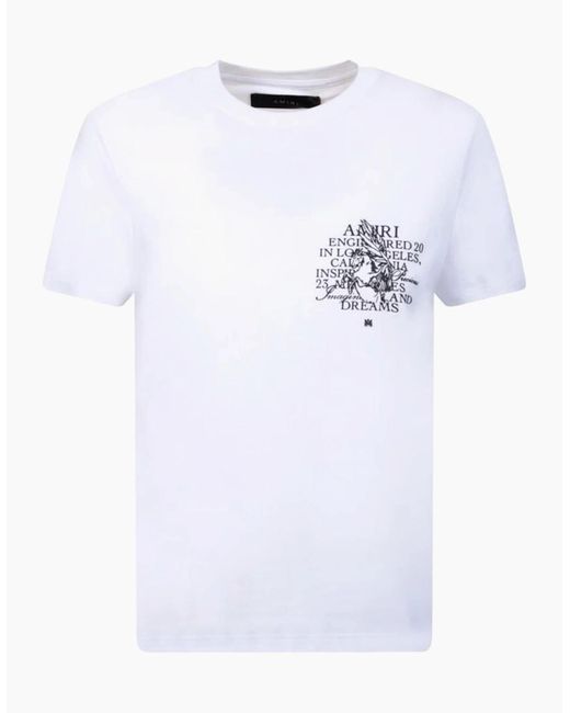 Amiri White Precious Memories Tee