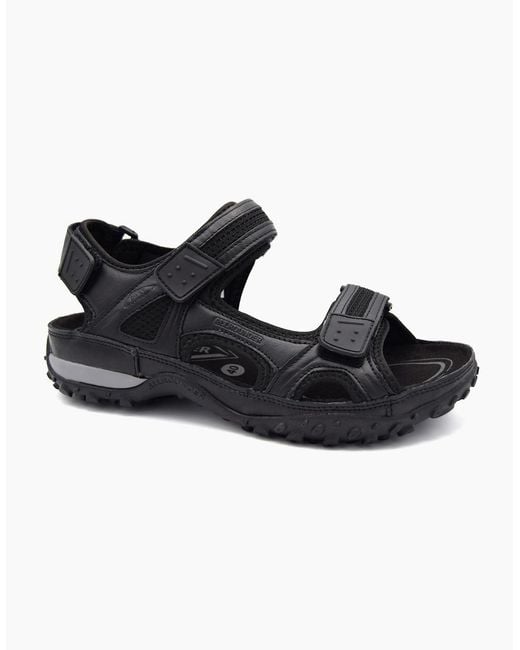 Mephisto Black Regent Sandal for men