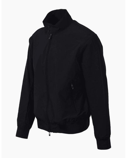 ARMANI EXCHANGE Blue Soft Shell Harrington Jacket for men