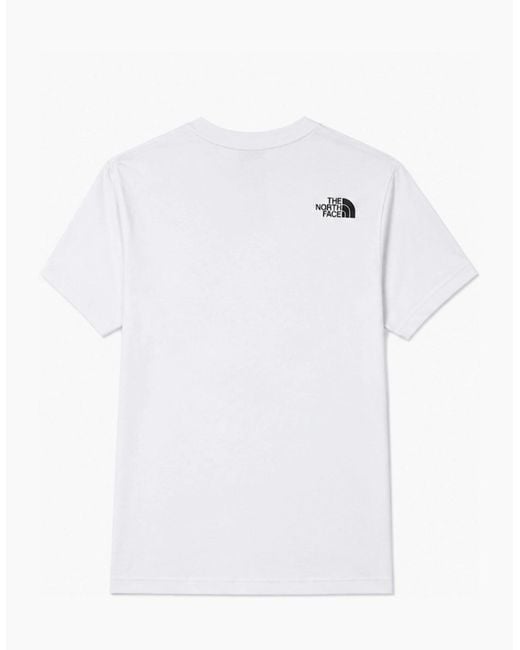 The North Face White Easy Tee Short Sleeve T-Shirt for men