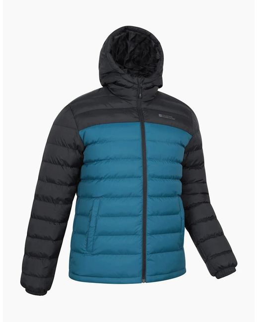 Mountain Warehouse Blue Seasons Ii Camo Padded Jacket for men