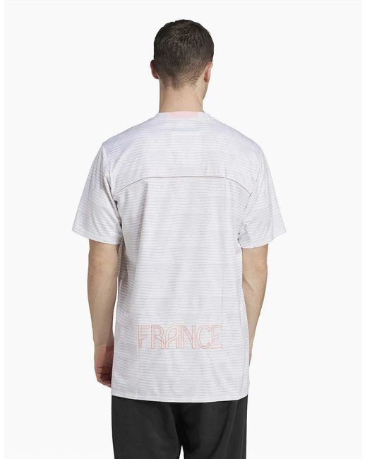 Adidas Blue Crew Neck Short Sleeve Relaxed Fit Jersey T-Shirt for men