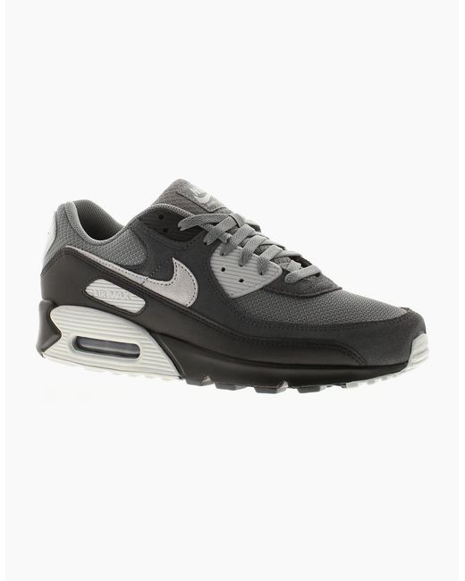 Nike Air Max Black Nike Trainers Air Max 90 Lace Up Smoke Uk Size for men