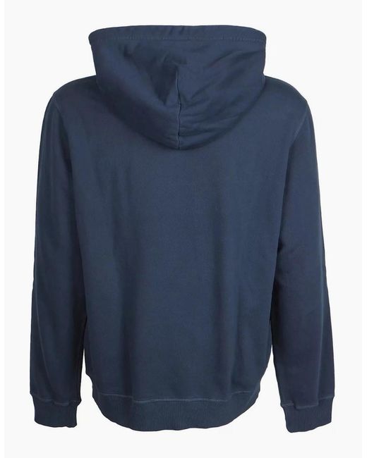 DIESEL Blue Industry Denim Division Logo Hoodie for men
