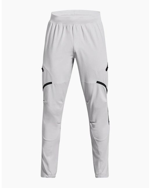 Under Armour Gray Unstoppable Solid Patterned Slim Combat Pants for men