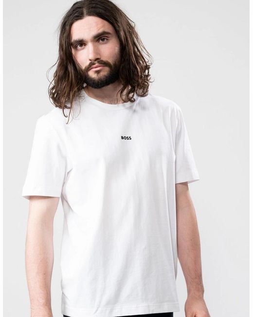 Boss White Boss Tchup Crew Neck Small Logo T-Shirt Nos for men