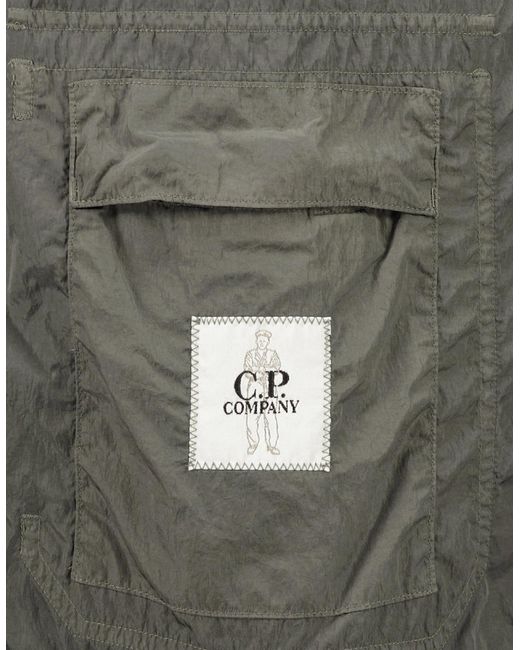 C P Company Gray Chrome-R Lens Bomber Jacket for men