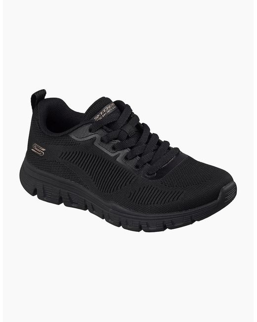 Skechers Black Bobs B Lite Textile Trainers