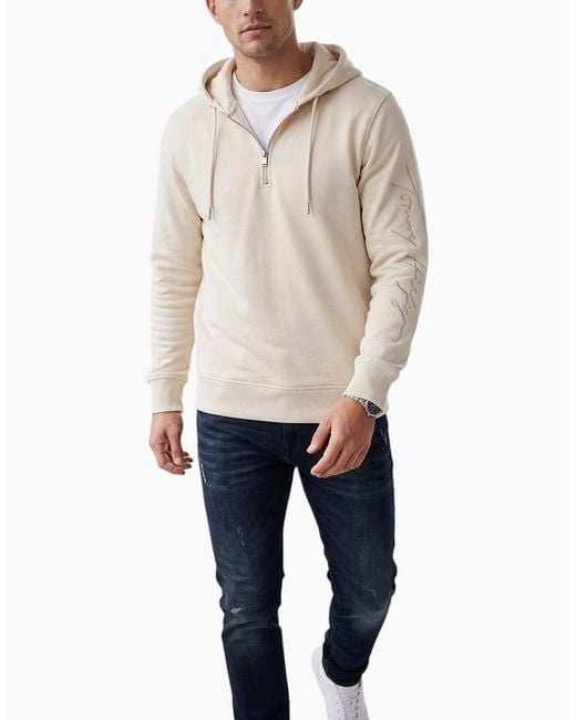 Tommy Hilfiger Natural Hoodie Cotton Top for men