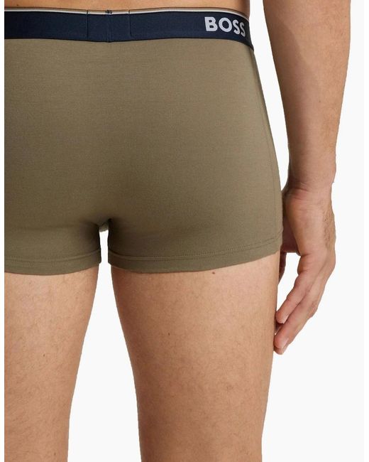 Boss Blue Boss Accessories 3P Trunk Boxer//Khaki for men