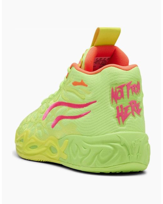 PUMA Yellow Mb.04 Gem Basketball Trainers for men