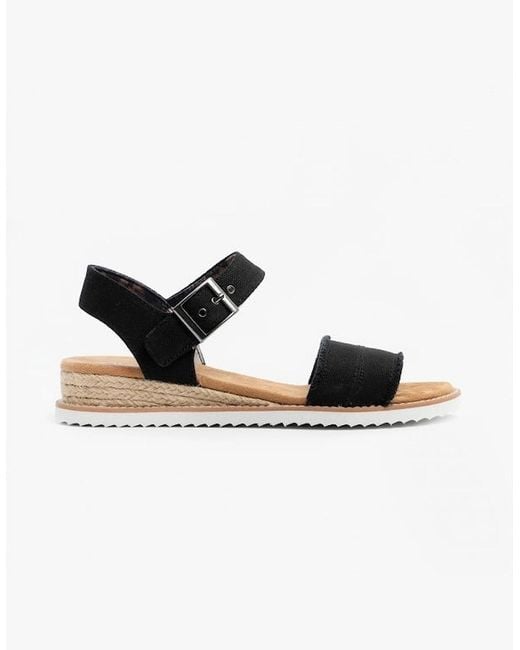 Skechers Black 113541/Blk Desert Kiss-Adobe Princess Strap Sandals