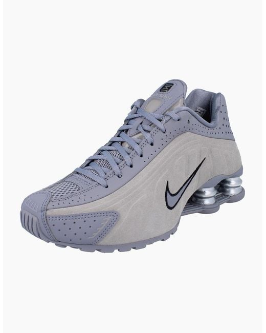 Nike Blue Shox R4 Running Trainers Hq7739 001
