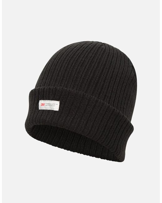 Mountain Warehouse Black Knitted Thinsulate Beanie for men