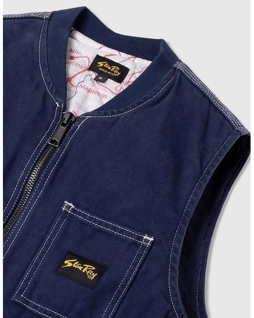 Stan Ray Blue Pork Chop Vest for men