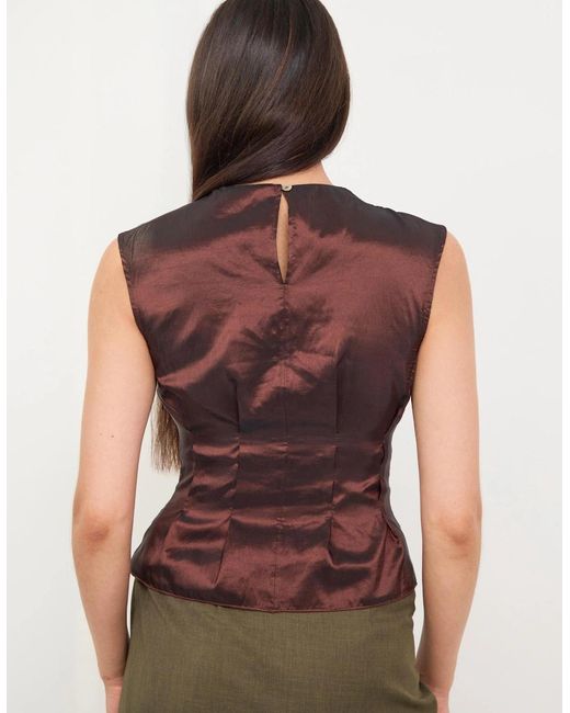 No Emotions UK Brown The Gigi Top