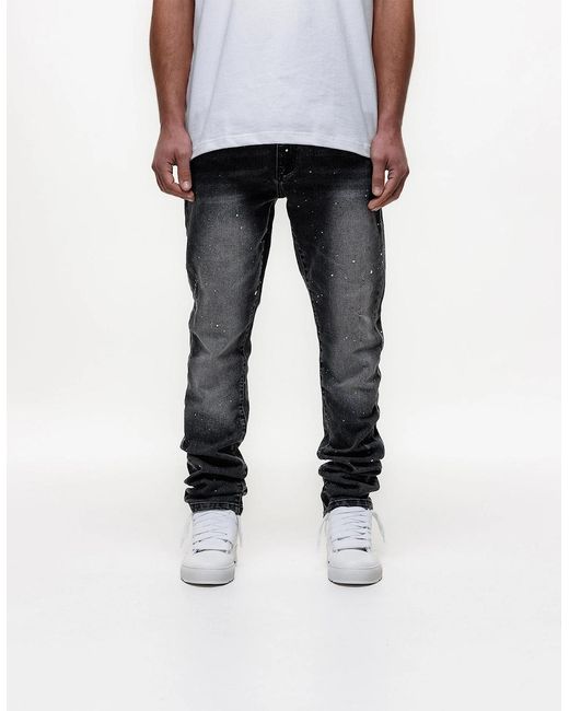 Magrit Gray Ombre Slim Jeans for men