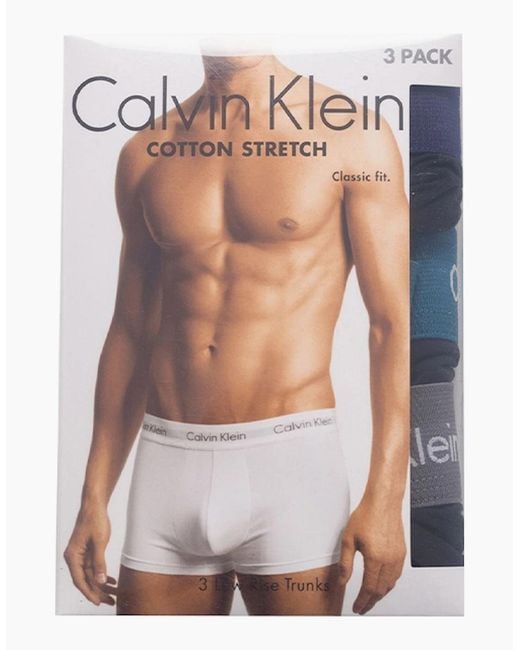 Calvin Klein Black Szm Trunk 3 Pack for men