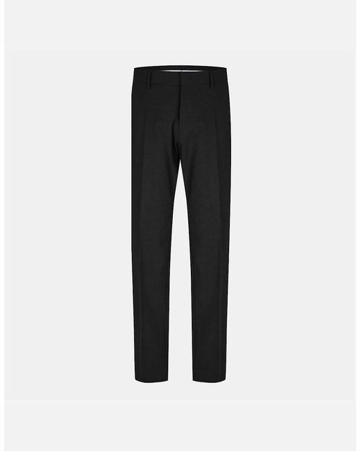 Boss Black Solid Patterned Straight Chinos for men