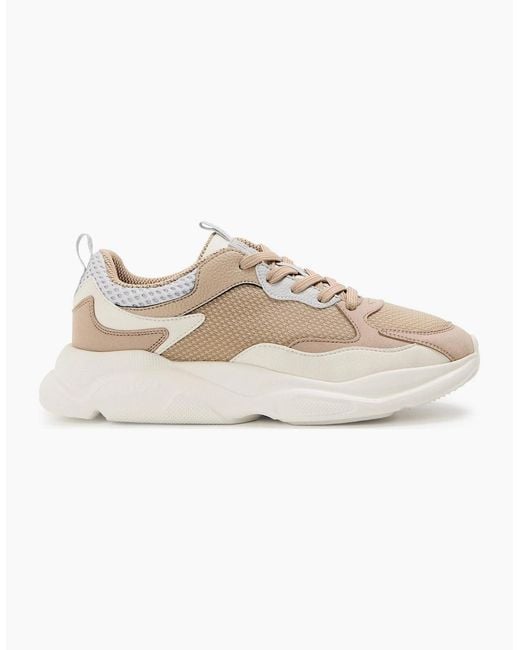 Boss White Runn Mxmt Low Top Lace-Up Sneakers for men