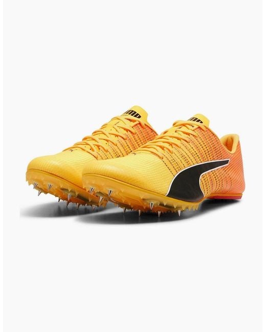 PUMA Yellow Evospeed Future 6 Track Running Spikes for men
