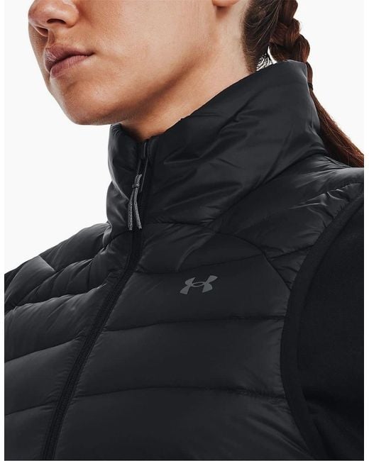 Under Armour Black Solid Patterned Gilet