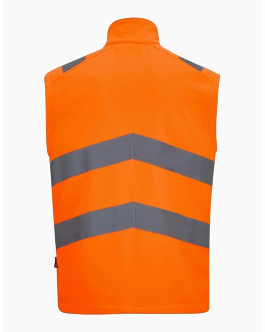 Regatta Orange Pro Contract Ablaze Soft Full Zip Hi-Vis Vest for men