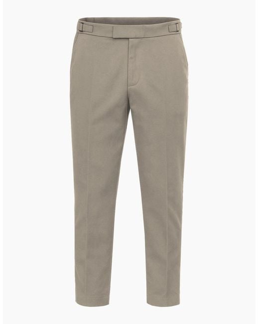 Luke 1977 Gray Bodmin Chino With Waist Adjuster Stone for men