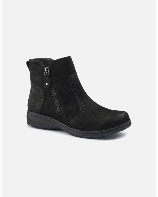 Hotter Black Derby Wide Fit Ankle Boots