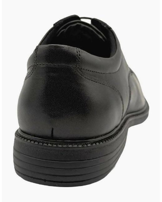 Rockport Black Corbin Tramline Shoes for men