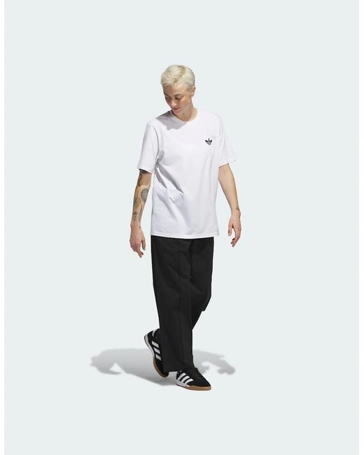 Adidas White Originals Pintuck Pants Loose