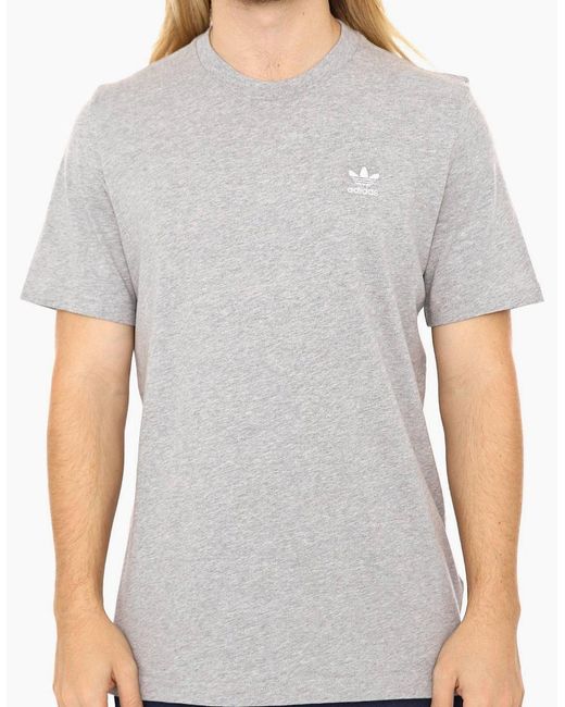 Adidas Gray Originals Crew Neck T-Shirt for men